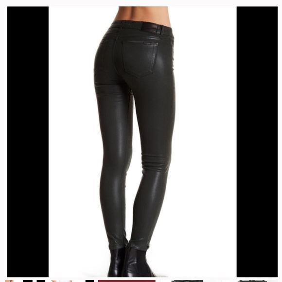 Joes Sz 28 Icon black coated jeans skinny mid rise - Picture 4 of 8